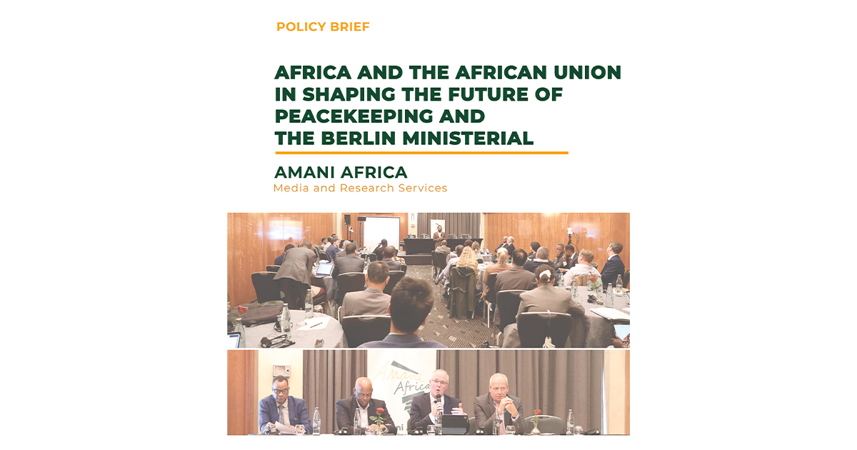 Africa and the African Union in Shaping the Future of Peacekeeping and ...